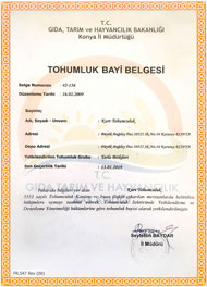 Tohumluk Bayi Belgesi